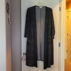 GUC Duster Length Open Cardigan